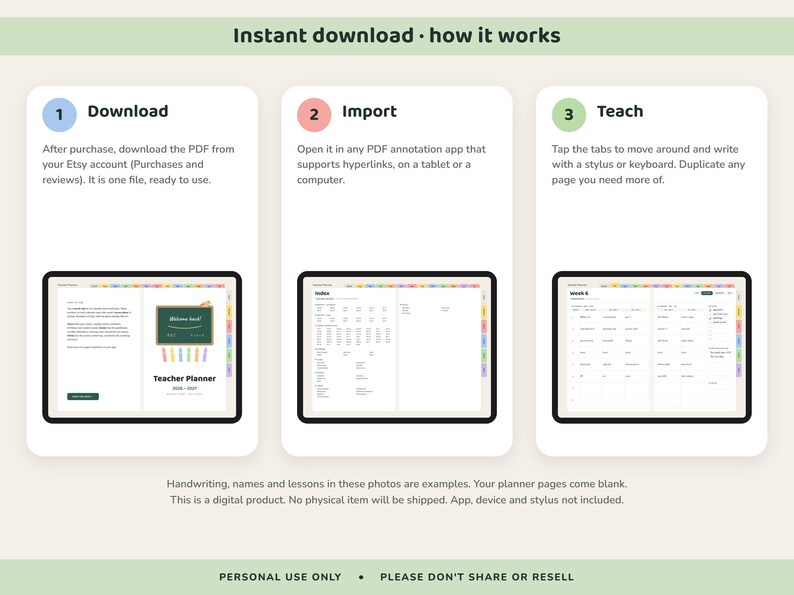 Teacher Planner 2026 2027, Dated Digital Lesson Plans, Gradebook, Seating Chart, Attendance image 10