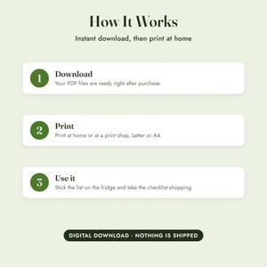 High Fiber Food List Printable With Grams, Grocery List, Fiber Tracker, Letter A4 image 10