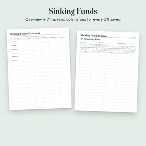 Cash Envelope Printable Kit, Fold and Glue Envelopes, A6 Budget Binder Inserts, Sinking Funds image 7