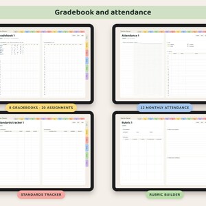 Teacher Planner 2026 2027, Dated Digital Lesson Plans, Gradebook, Seating Chart, Attendance image 5