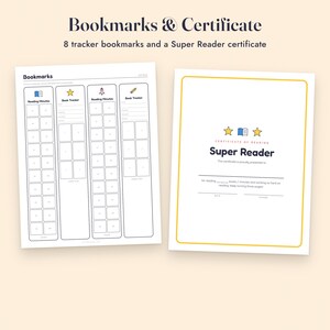Reading Log for Kids Printable, Book Report Template, Bingo Challenge, 100 Book Tracker image 9
