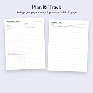 Savings Challenge Printable Bundle, 35 Color In Money Trackers, Mini Challenges, A6 Letter A4 image 7
