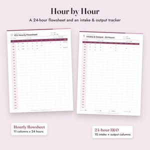 Nurse Report Sheet ICU, Fillable Critical Care Brain Sheet, Drips, Flowsheet, SBAR, Letter A4 image 7