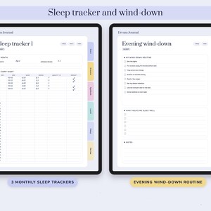 Dream Journal Printable, Lucid Dreaming Log, Symbol Dictionary, Sleep Tracker, Undated Digital Diary image 6