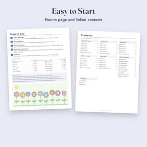 Savings Challenge Printable Bundle, 35 Color In Money Trackers, Mini Challenges, A6 Letter A4 image 9
