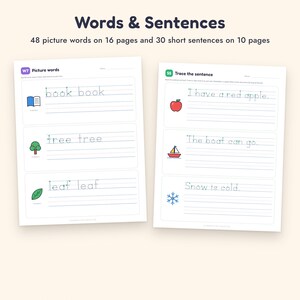 Handwriting Practice Workbook, Letter Tracing A-Z, Numbers 0-20, Preschool Kindergarten Printable image 7