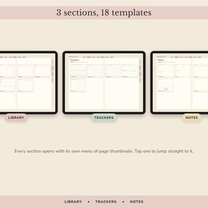 Digital Reading Journal, Hyperlinked Book Tracker with Review Pages, TBR List and Yearly Challenge image 8