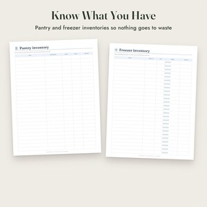Grocery List Printable, Meal Planner, Pantry Inventory, Aisle Checklist, 3 Colours, Letter A4 imagen 6