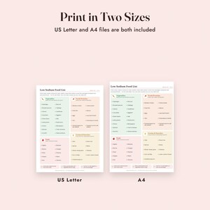 Low Sodium Food List Printable, Heart Healthy Grocery List, Sodium Tracker, Letter A4 image 9