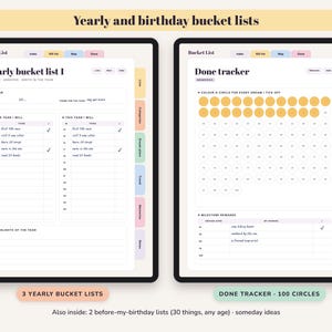 Bucket List Journal Printable, 100 Dreams, Travel Map, Goal Planner, Adventure Log, Digital Undated image 6