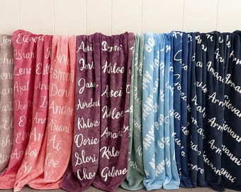 Gepersonaliseerde babydeken: aangepaste naam Minky of Sherpa