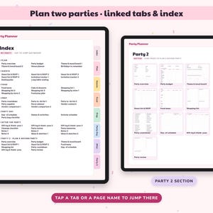 Party Planner Printable, Birthday Checklist, Guest List RSVP Tracker, Celebration Budget, Event Organizer Digital image 8