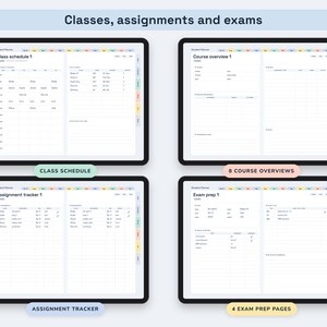 Academic Planner 2026 2027, Hyperlinked Digital Student Agenda with Assignment Tracker and GPA Calculator image 4