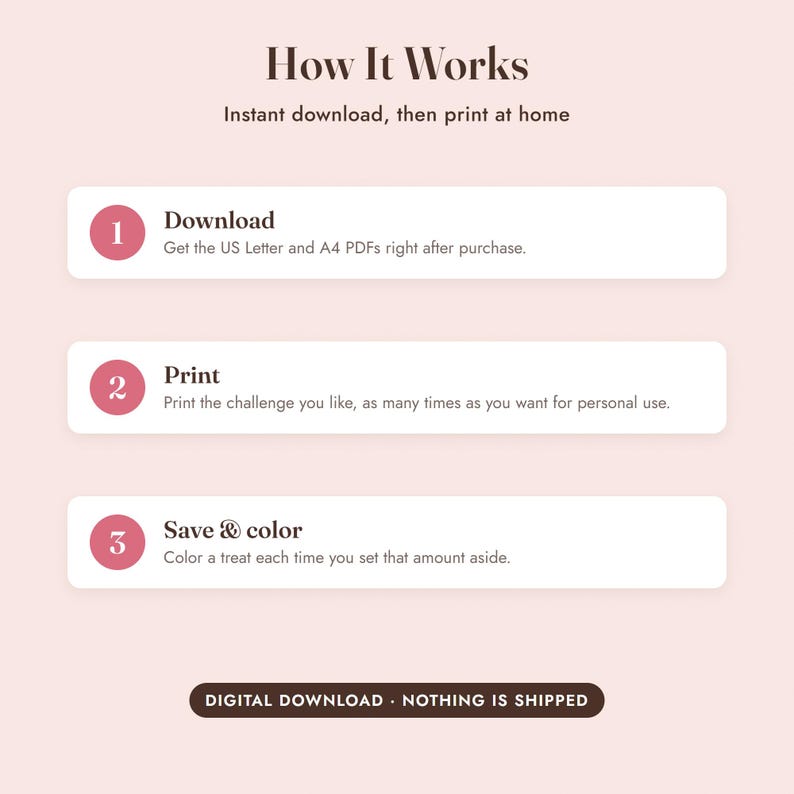 Savings Challenge Printable, Bake Shop Color In Tracker, 500 to 10000, Letter A4 image 10