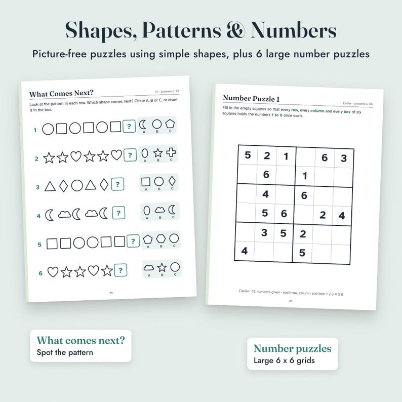 Senior Activities Printable, Large Print Word Search and Crossword, Dementia Activity Book, 104 Pages imagen 7