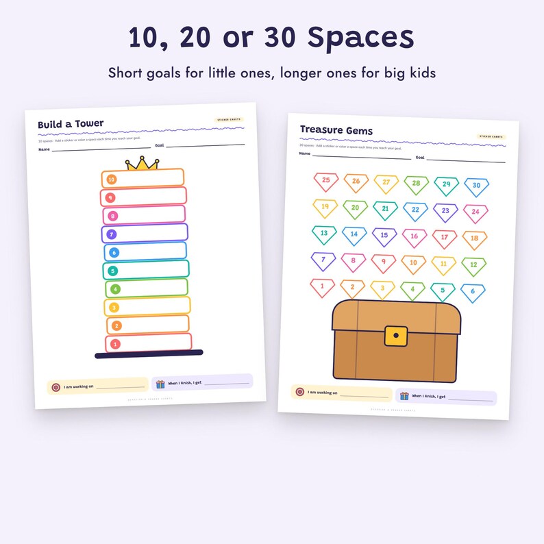 Behavior Chart for Kids, Sticker Chart, Token Board, Reward Coupons, Positive Behavior Printable image 4