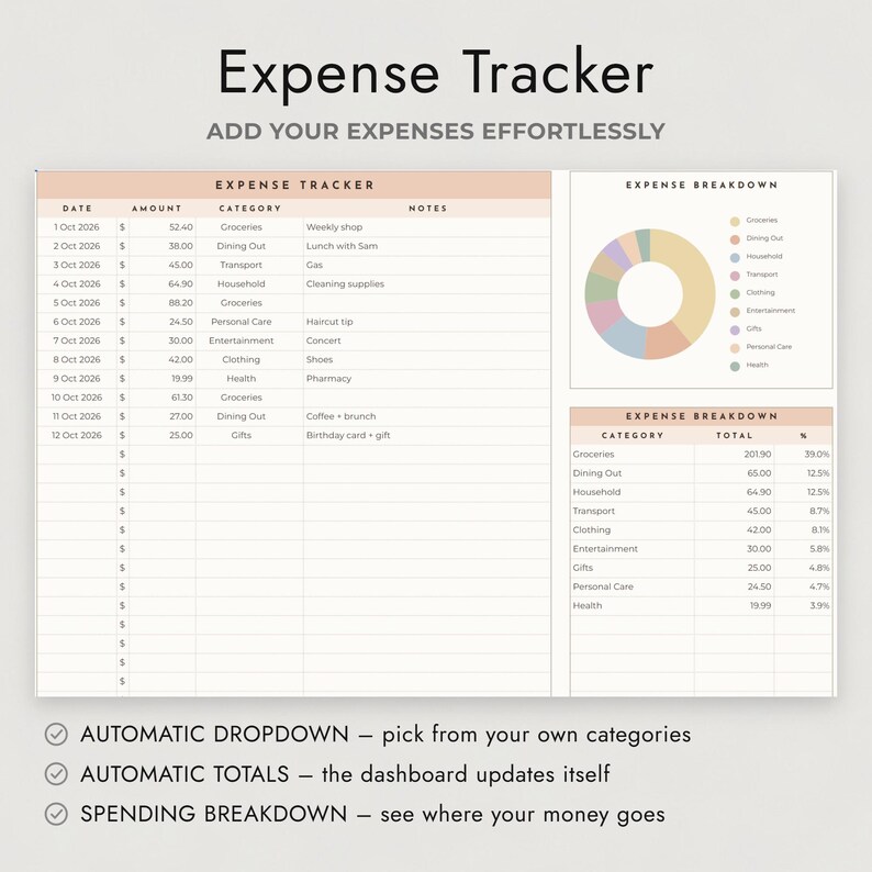 Paycheck Budget Spreadsheet Google Sheets, Neutral Biweekly Planner, Bills Due Before Payday bild 6