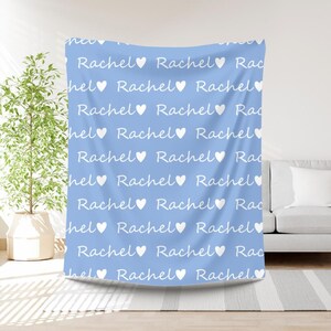 Personalized Custom Blanket, Baby Girl Blanket, Name Blanket, Girl Blanket Gift, Baby Blanket, Kids Blanket, Personalized Gift, Custom Gift