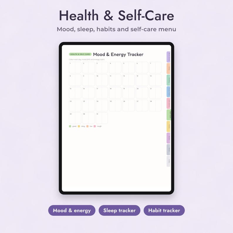 ADHD Planner Printable and Digital, Undated Brain Dump Pages, Focus Routine, Letter A4 Bild 6