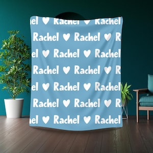 Personalized Custom Blanket, Baby Girl Blanket, Name Blanket, Girl Blanket Gift, Baby Blanket, Kids Blanket, Personalized Gift, Custom Gift
