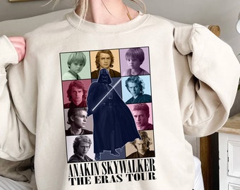 Anakin Skywalker Eras Tour Vintage Shirt, Anakin Skywalker Fan Gift Eras Shirt, Skywalker Merch, Vintage Bootleg Shirt