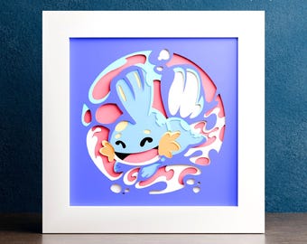 Anime Shadow Box Template: Cricut & Glowforge SVG (Digital Download)