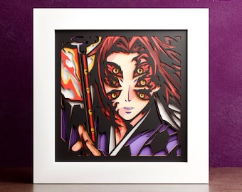 Anime Shadow Box Template: Multi-Layered SVG, Cricut/Glowforge (Digital Download)