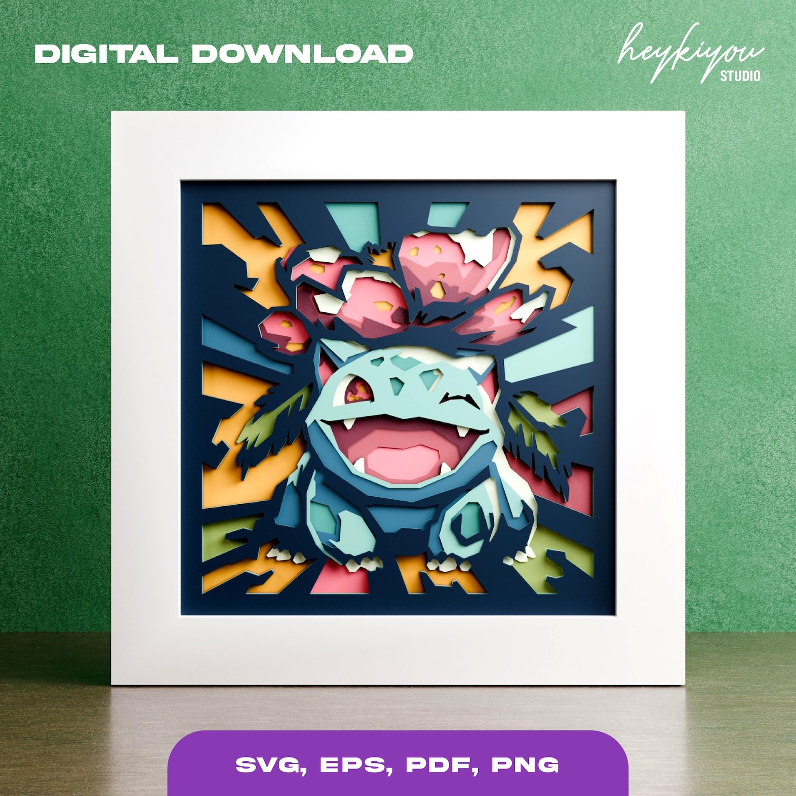 Anime Shadow Box Template SVG Files for Cricut - Etsy