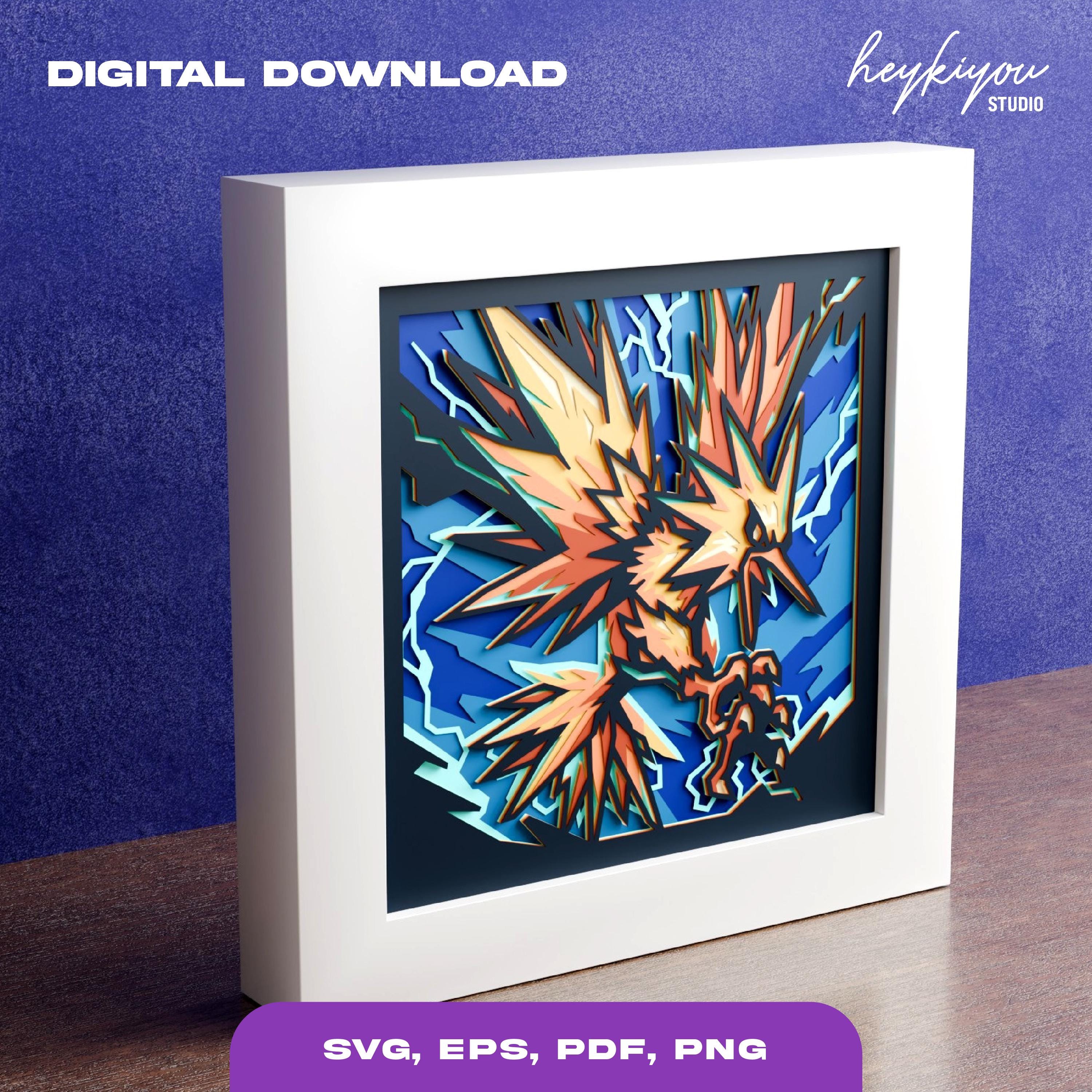 Shutterbox Anime Anime Shadow Box Template: Multi-layered SVG (digital Download) - Etsy