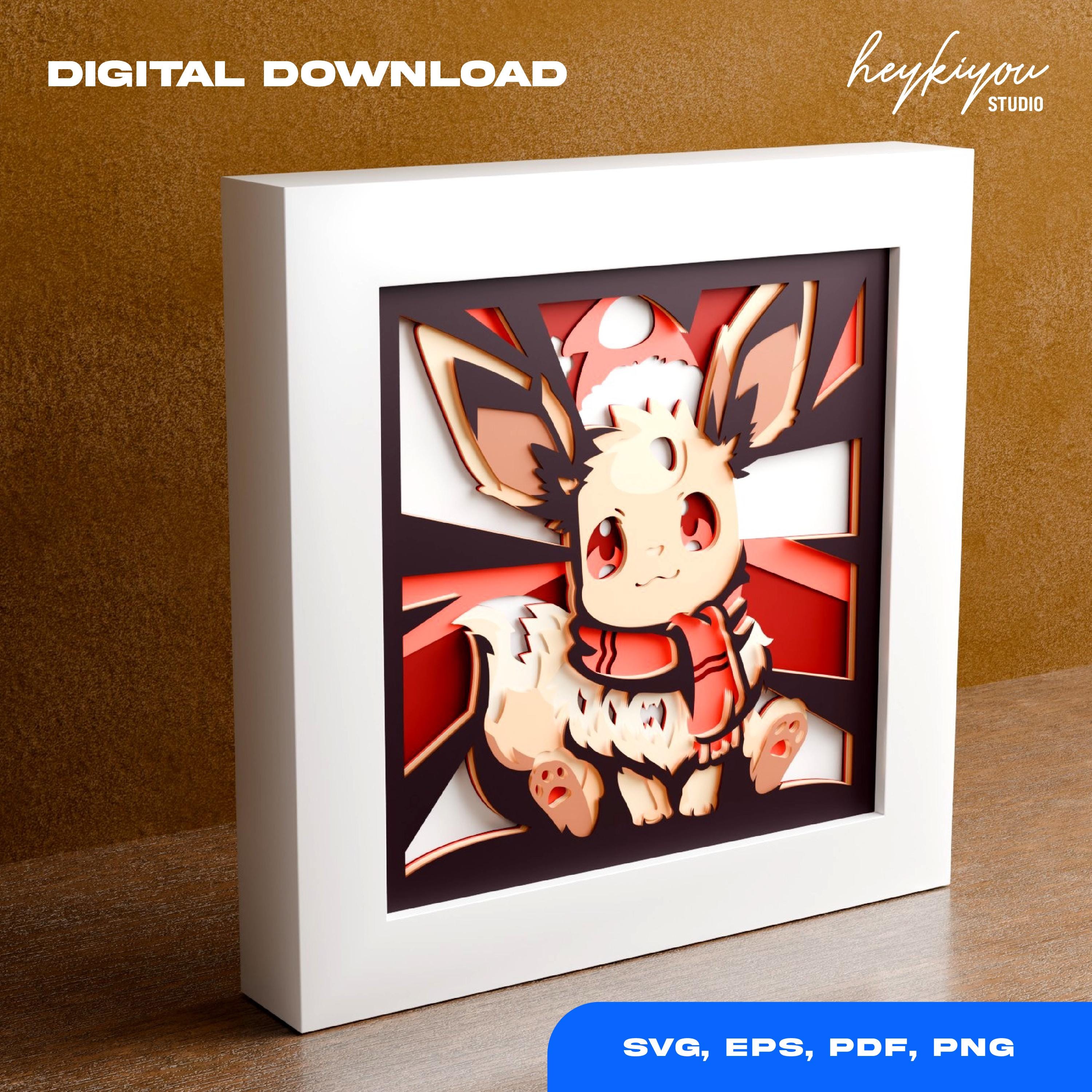 Shutterbox Anime Anime Shadow Box Template: Multi-layered SVG (digital Download) - Etsy