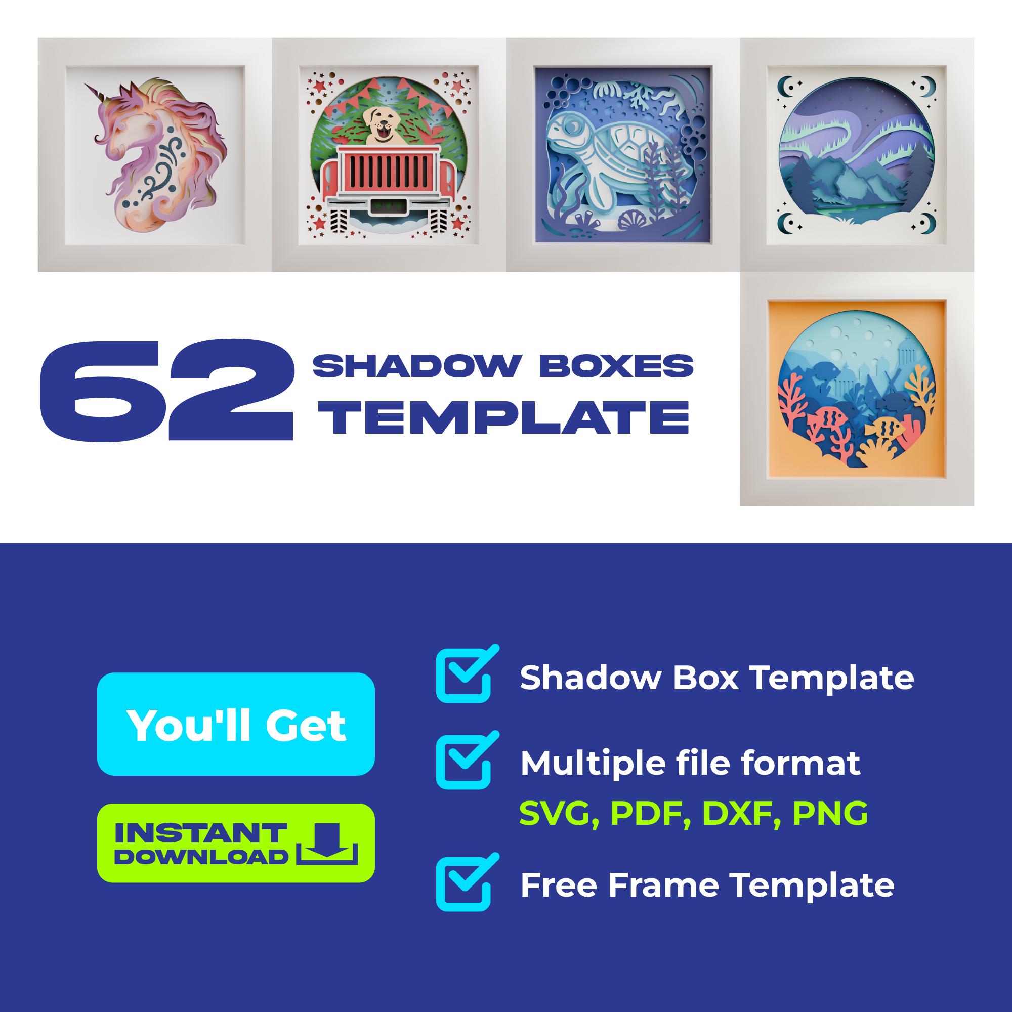 Shadow Box SVG Bundle | Layered Papercut Templates (digital Download ...