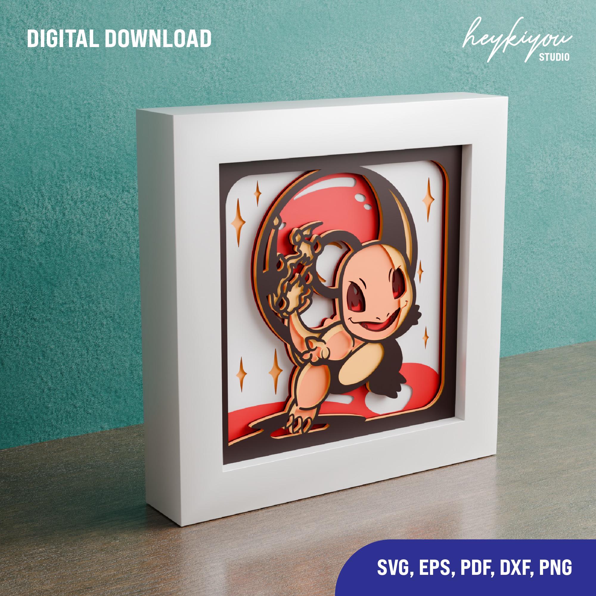 Anime Shadow Box Template SVG Files for Cricut - Etsy