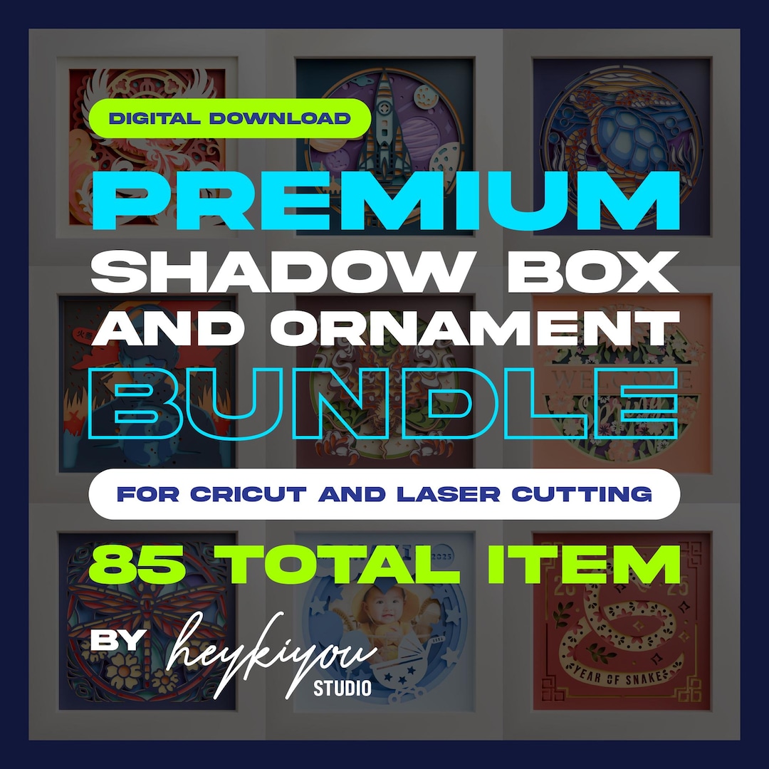 Shadow Box SVG Bundle | Layered Papercut Templates (digital Download ...