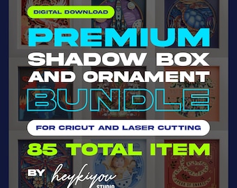 Shadow Box SVG Bundle | Layered Papercut Templates (Digital Download)