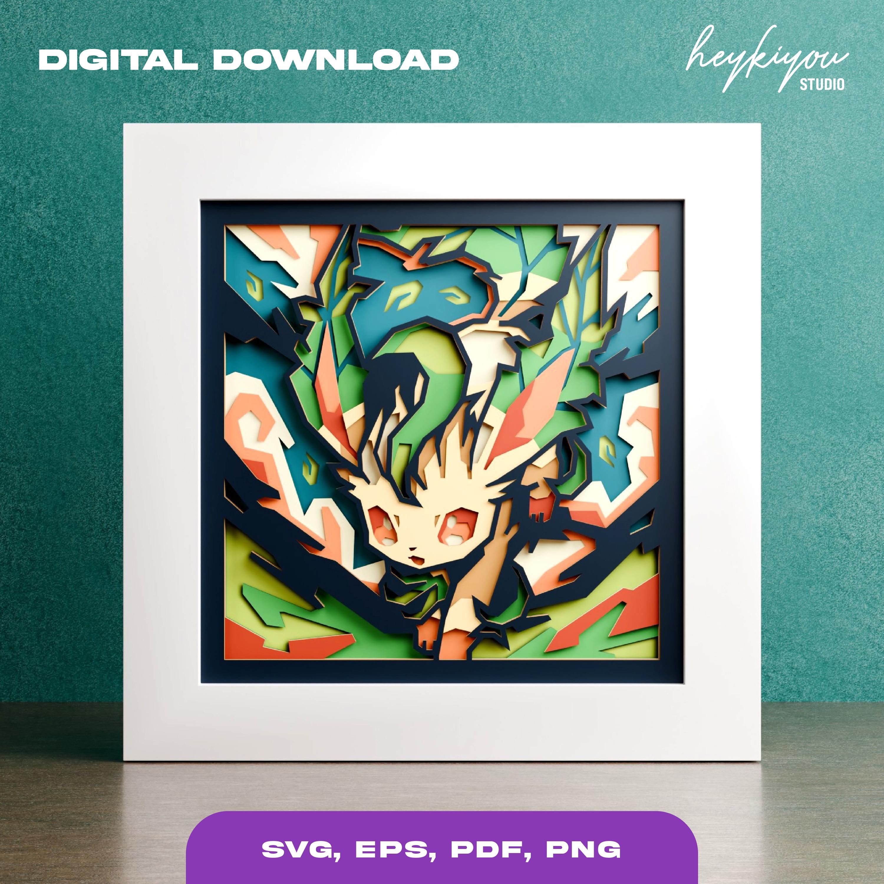 Shutterbox Anime Anime Shadow Box Template: Multi-layered SVG (digital Download) - Etsy