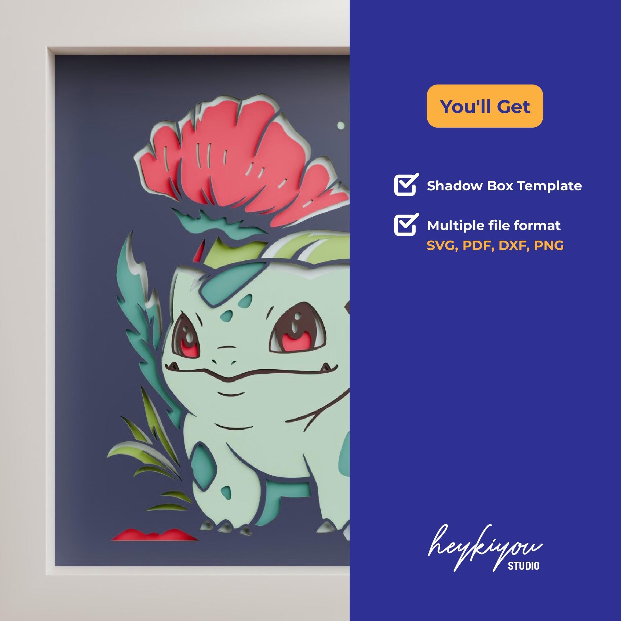Anime Shadow Box Template SVG Files for Cricut - Etsy