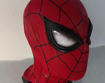 Custom Spiderman Mask With Magnetic Lenses, Wearable Movie Prop