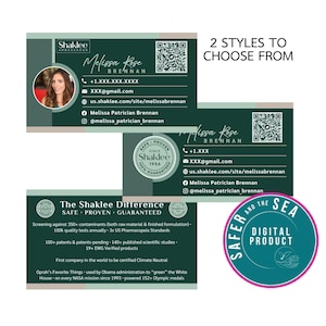 Cartes de visite Shaklee
