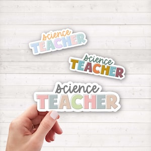 Wissenschaft Lehrer Aufkleber | Geschenk für Lehrer für Wissenschaft | High School Lehrer Aufkleber | Mittelschule Lehrer Wasserflasche Aufkleber
