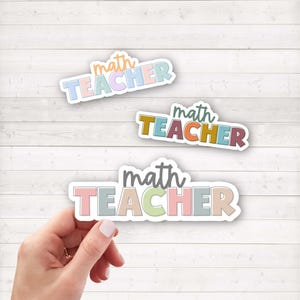 Mathe-Lehrer Aufkleber | Mathe-Lehrer Geschenk | High School Lehrer Aufkleber | Mittelschule Lehrer Wasserflasche Aufkleber