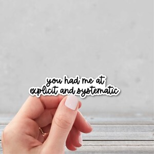 Explicit and Systematic Sticker | Special Education Teacher Sticker | Behavior Tech Sticker | Behavior Sticker | Behavior Analyst