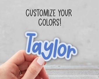 Custom Name Sticker | Personalized Name Sticker | Personalized Laptop Sticker | Water Bottle Name Sticker | Name Decal Sticker | Monogram