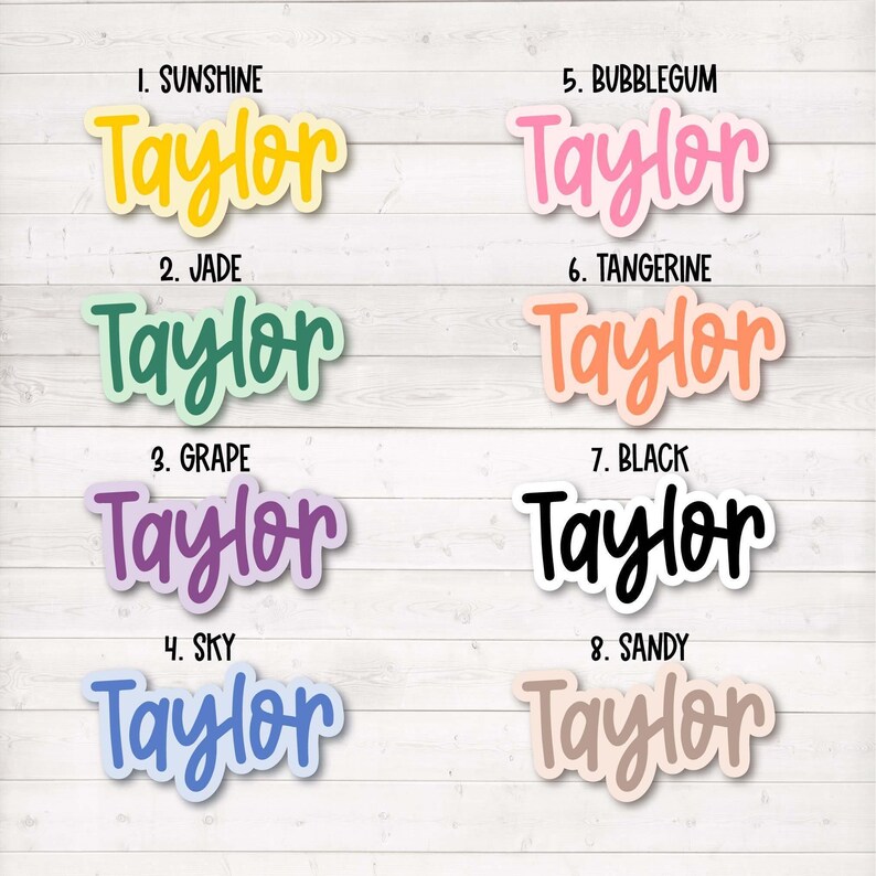 Personalized Name Sticker | Kids Custom Name Sticker| Personalized ...