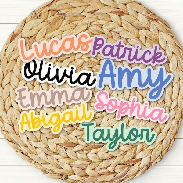 Pegatinas personalizadas con nombre / Pegatinas personalizadas con nombre para niños / Pegatinas personalizadas para portátil / Pegatinas con nombre para botella de agua / Pegatinas con nombre lindas