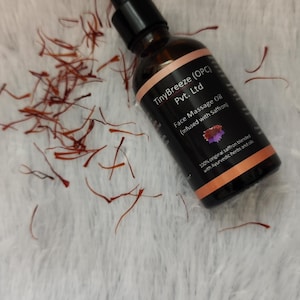 Ayurvedic Face Massage Oil infused with Saffron and ayurvedic herbs - 50ml
