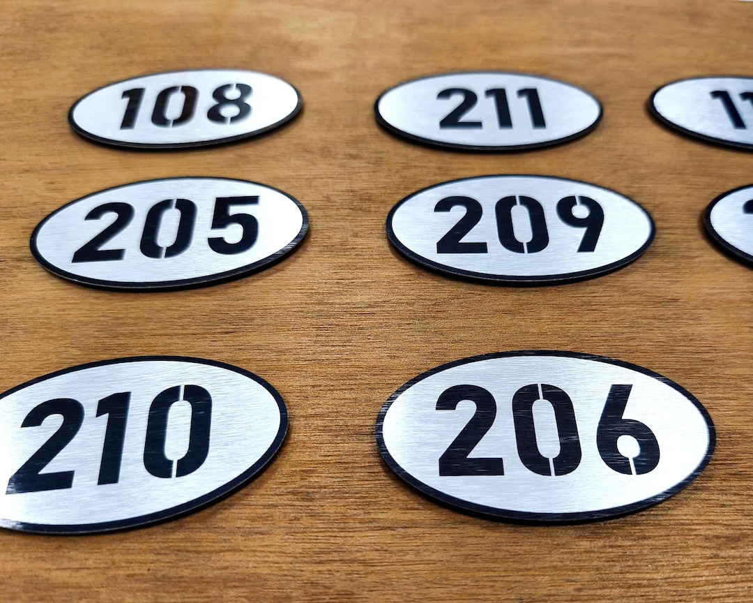 Custom Aluminum Room Number Sign - Etsy
