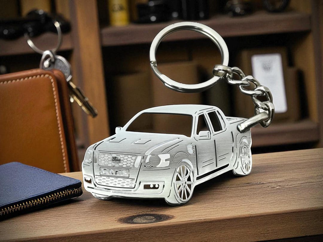 Custom Key Chain for Car Lovers Gift, Stainless Steel Personalized ...