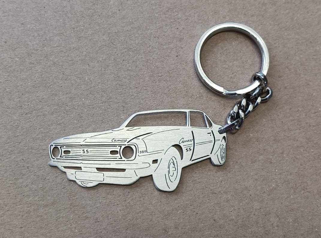 Camaro Inspired Metal Keychain 