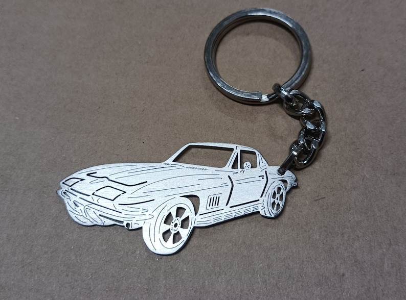 1967 Corvette Coupe Custom Key Chain Birthday Gift for Him Etsy