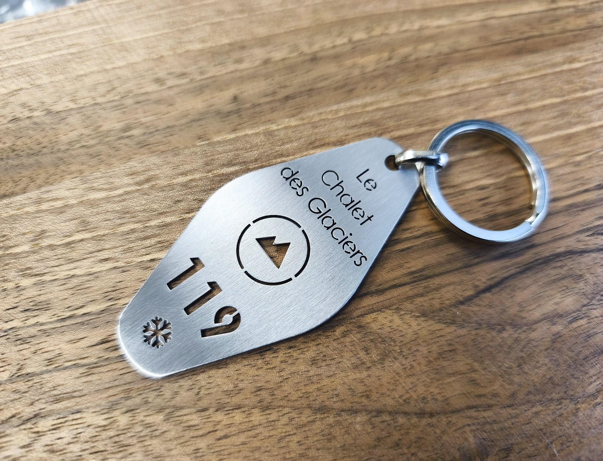 Custom Hotel Keychain From Stainless Steel | Personalized Hotel Key ...